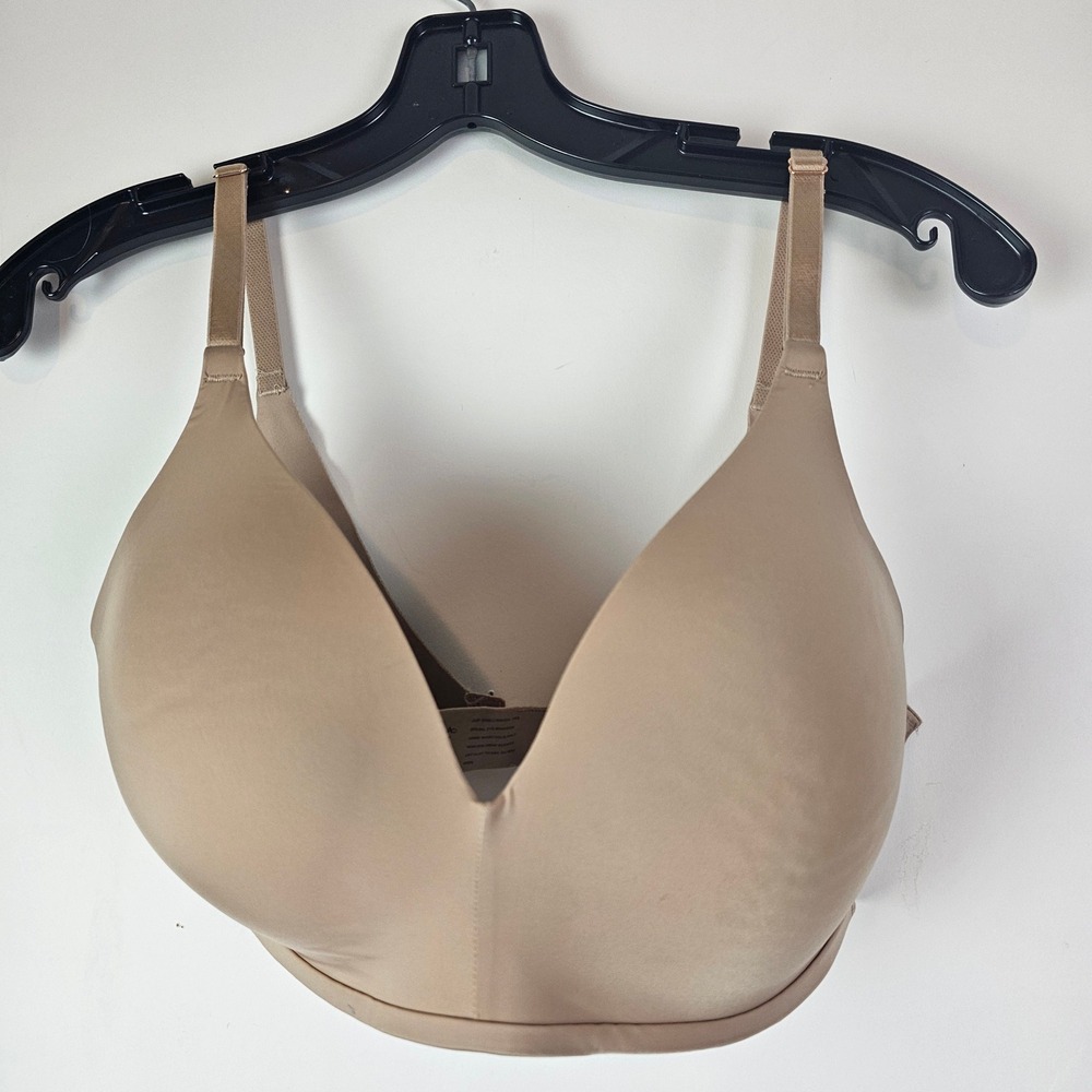 Soma Vanishing 360 Wireless Wire Free Contour Bra Nude Tan 34D *Read